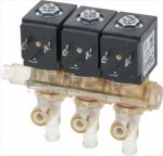 3 SOLENOID VALVES UNIT ODE 220V 8W