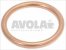 round copper gasket o 28x22x3 mm