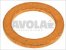 copper flat gasket o 13x8x1 mm