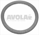 FLAT CARBO GASKET 67x55x3 mm