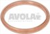 round copper gasket o 21x17x2 mm