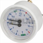 BOILER-PUMP PRESSURE GAUGE