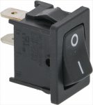 BLACK SINGLE-POLE SWITCH 10A 250V