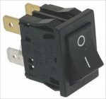 BLACK BIPOLAR SWITCH 12A 250V