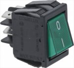 GREEN TWO-POLE SWITCH 16A 250V