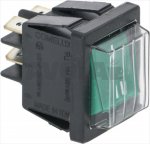 GREEN BIPOLAR SWITCH 16A 250V