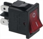 RED BIPOLAR PUSH-BUTTON A03 16A 250V