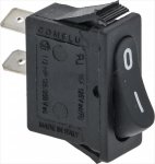 BLACK SINGLE POLE SWITCH 16A 250V