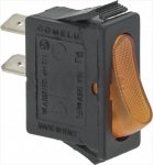 RINSE ORANGE PUSH-BUTTON 16A 250V