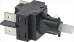 BLACK TWO-POLE SWITCH 16A 250V