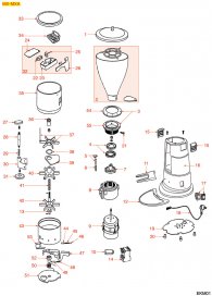 EKM01 DOSIERMAHLWERK MX-MXA Explosionszeichnung