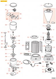 EKM02 DOSIERMAHLWERK MXPC-MXP Explosionszeichnung