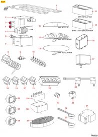 PA5001 	ELEKTRISCHE TEILE U. VERSCHIEDENES BAR Explosionszeichnung