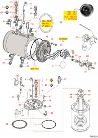 RANCILIO BOILER S20 Explosionszeichnung