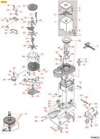 RANCILIO KAFFEEMUEHLE MD80 Explosionszeichnung