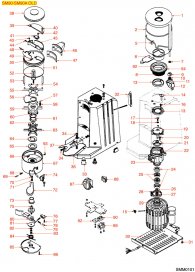 SAN MARCO DOSIERMAHLWERK SM90-SM90A OLD Explosionszeichnung
