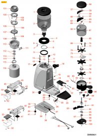 SMM0801 	DOSIERMAHLWERK SM97 Explosionszeichnung