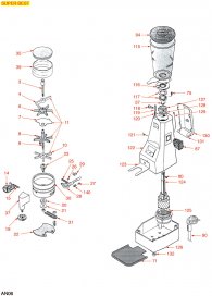 DOSIERMAHLWERK SUPER BEST Explosionszeichnung