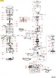 MAZZER KONY Explosionszeichnung