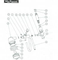 CAPPUCCINATORE LA PAVONI Explosionszeichnung