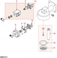 MARCFI-ANCAS - KAFFEEGRUPPE MOD. ANCAS Explosionszeichnung