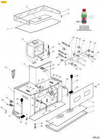 RDL - PAD MACHINE MAXI CASE Explosionszeichnung