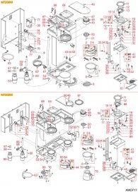 ANIMO - FILTERKAFFEE MT200W-MT202W Explosionszeichnung