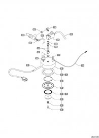 KAFFEEGRUPPE LAVAZZA LB4100 Explosionszeichnung