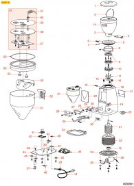 MAZZER MINI A Explosionszeichnung