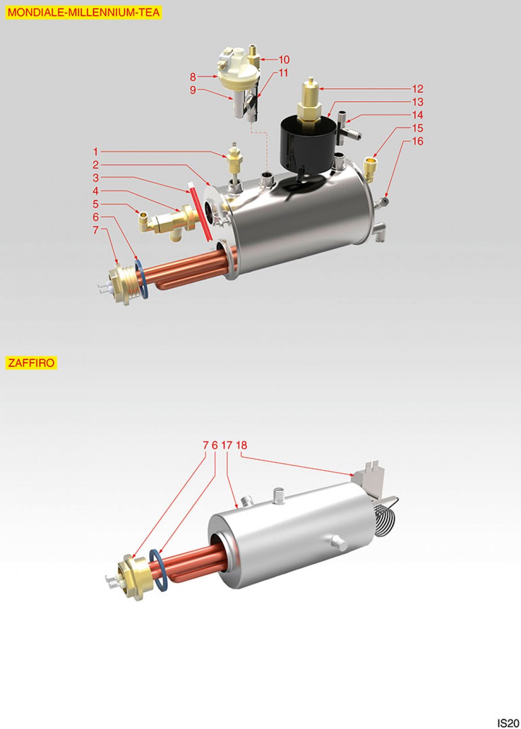 isomac zaffiro boiler