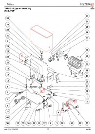 BEZZERA MITICA TOP MOTOR PUMPE BIS 20.02.2013 Explosionszeichnung