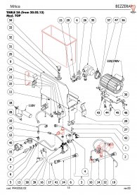 BEZZERA MITICA TOP MOTOR PUMPE VON 20.02.2013 Explosionszeichnung