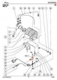 BEZZERA MITICA R PUMPE UND MOTOR Explosionszeichnung