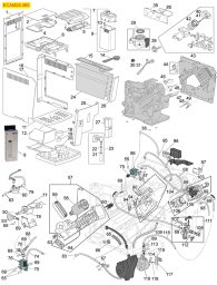 DELONGHI KAFFEEMASCHINE MOD. ECAM28.465 Explosionszeichnung