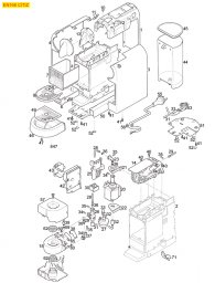 DELONGHI KAFFEEMASCHINE MOD. EN166 CITIZ Explosionszeichnung