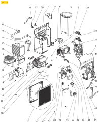 DELONGHI KAFFEEMASCHINE MOD. EN125 PIXIE Explosionszeichnung