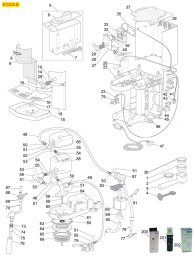 DELONGHI KAFFEEMASCHINE MOD. EC820.B Explosionszeichnung