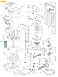 DELONGHI KAFFEEMASCHINE MOD. EC250 Explosionszeichnung