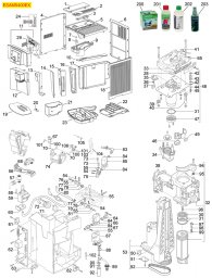 DELONGHI KAFFEEMASCHINE MOD. ESAM5400EX Explosionszeichnung