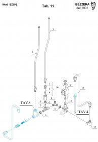 Bezzera BZ99S Kesselfüllventil Kaltwasser Explosionszeichnung