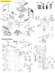 DELONGHI KAFFEEMASCHINE MOD. ESAM2800.SB Explosionszeichnung