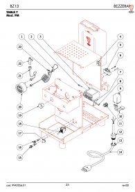 Bezzera BZ13 PM Manometer Elektronik Explosionszeichnung