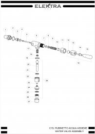 Elektra Verve Wasser Ventil Explosionszeichnung