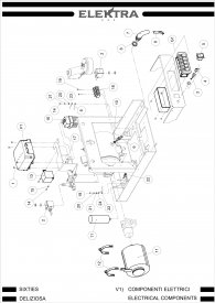 Elektra Sixties 1GR elektrische Bauteile Explosionszeichnung