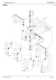 Bezzera Galatea Domus Ventil Brühgruppe Explosionszeichnung