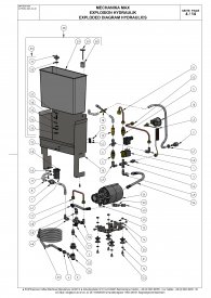 ECM Mechanika Max Hydraulische Anlage Explosionszeichnung