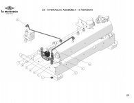 GB5 X-S Hydraulische Anlage S Version Explosionszeichnung