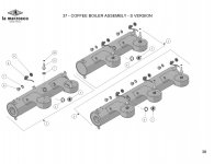 GB5 X-S Kaffee Boiler - S Version II Explosionszeichnung