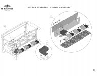 Linea PB Hydraulische Anlage - Version mit Waage Explosionszeichnung