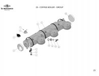 LCS Isolierung Thermostat Kaffeeboiler Explosionszeichnung